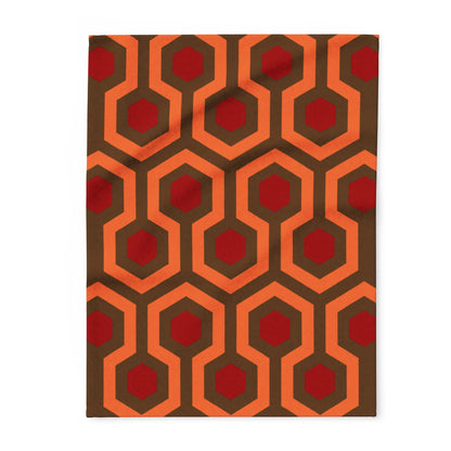 Overlook Hotel Carpet Fleece Blanket brown