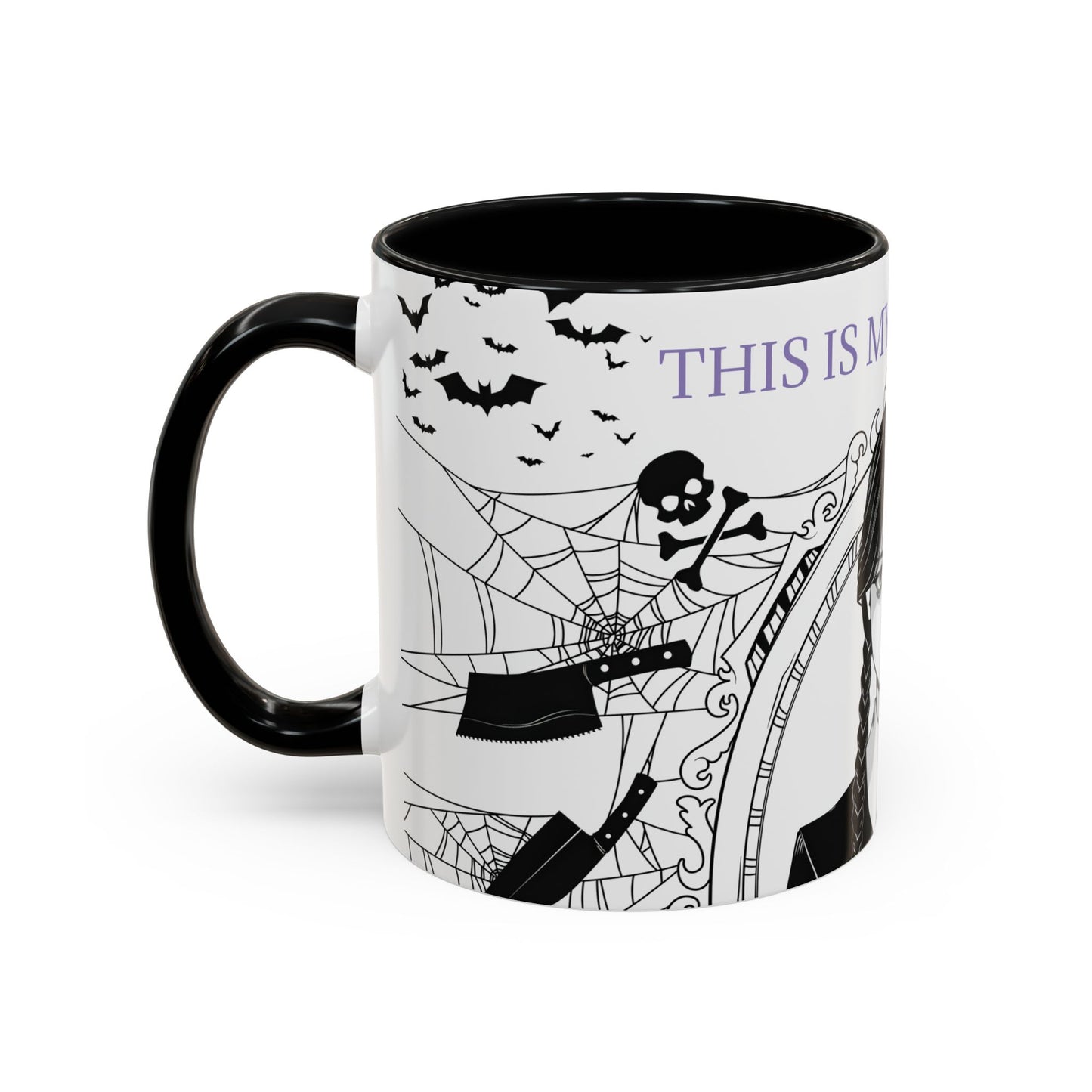 Wednesday Addams Mug, Happy Face Cup
