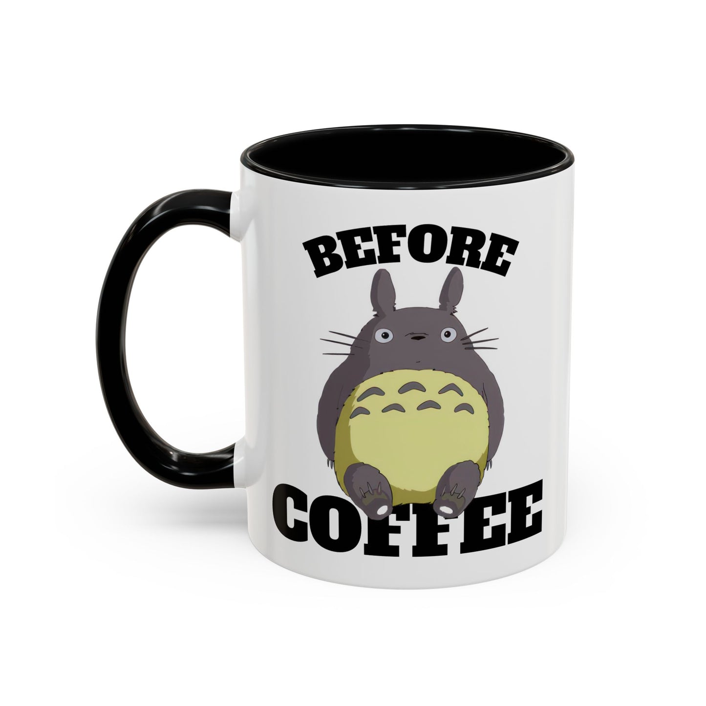Totoro Coffee Mug, Before & After