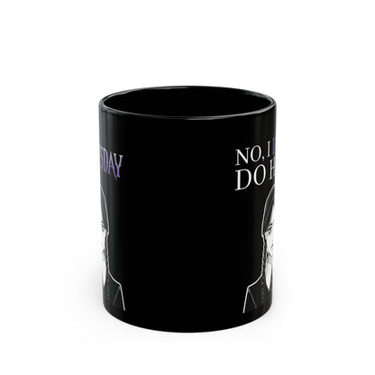 Wednesday Addams Mug, Don't Do Hugs