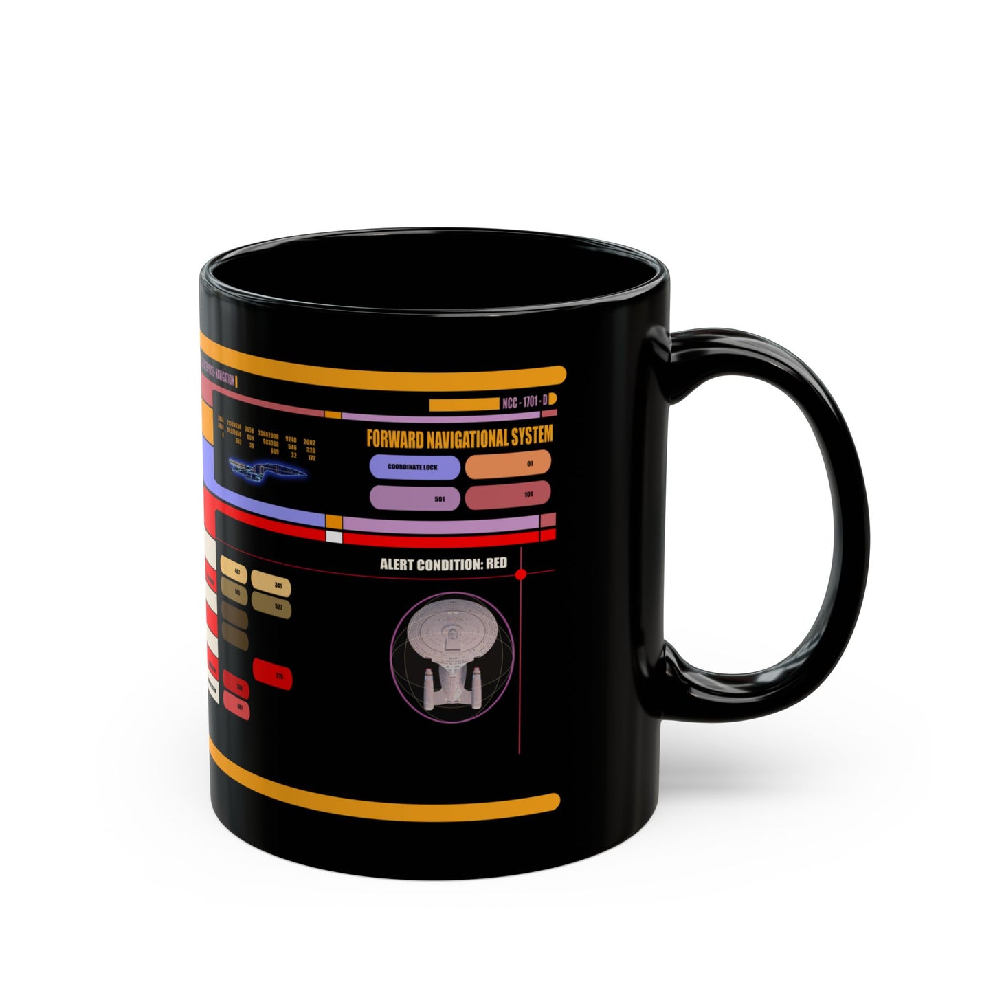 USS Enterprise D Mug, LCARS Cup