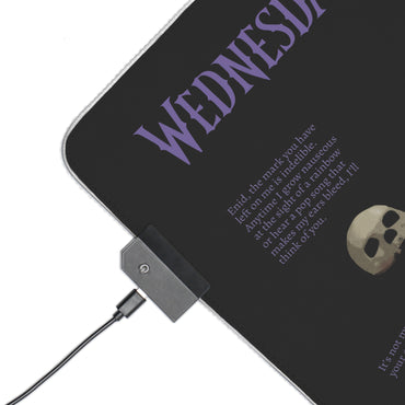Wednesday Addams LED Mousepad