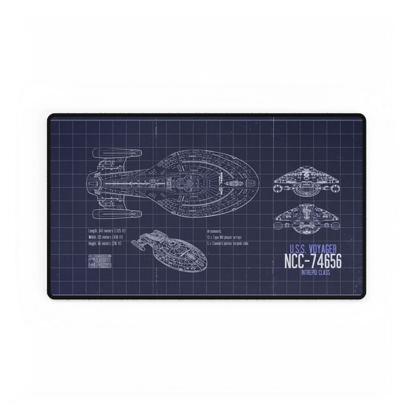 USS Voyager Blueprint, Star Trek