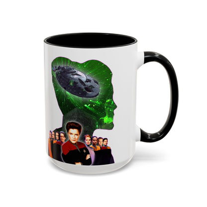 Captain Janeway Coffee Mug, Voyager Cup