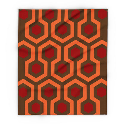 Overlook Hotel Carpet Fleece Blanket brown