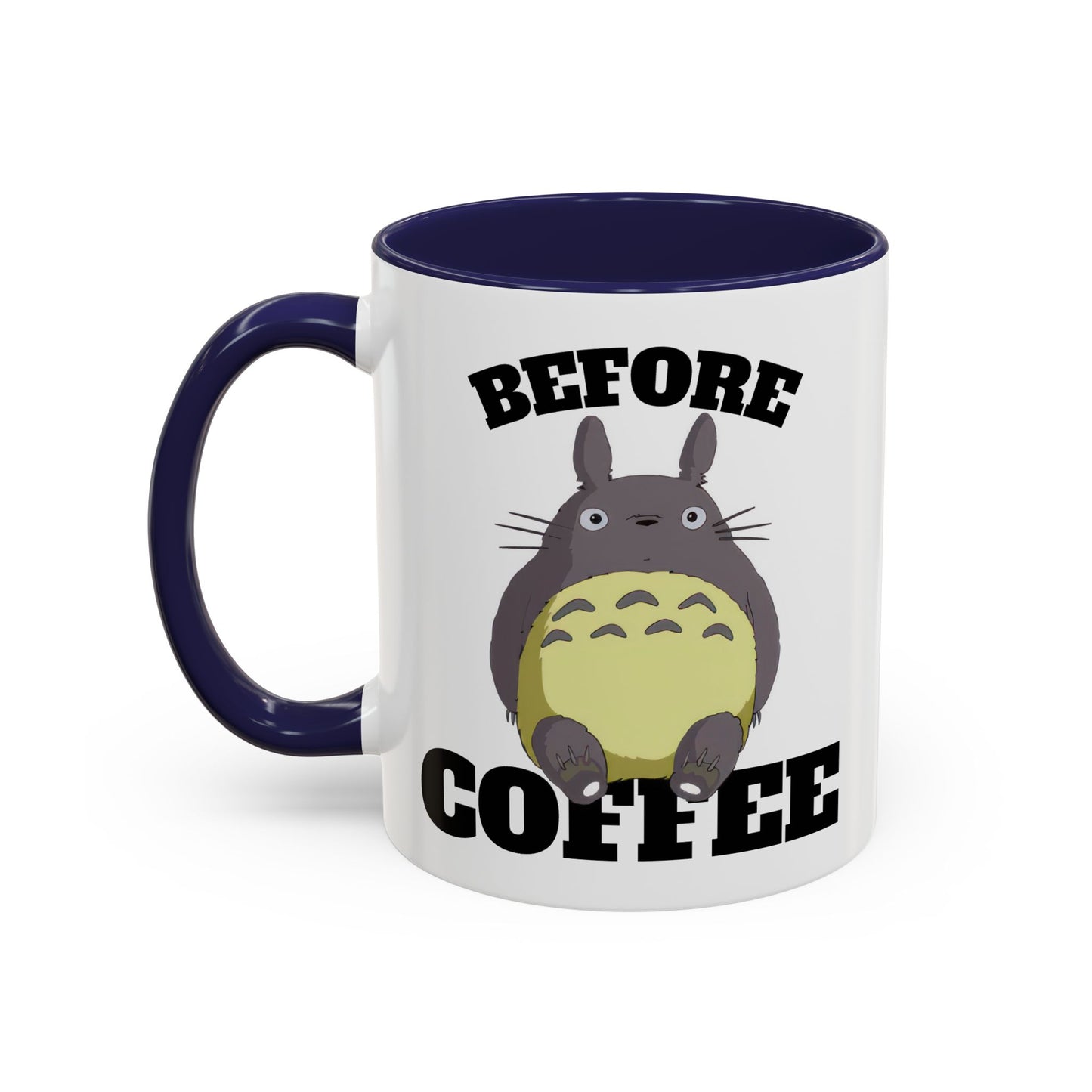 Totoro Coffee Mug, Before & After