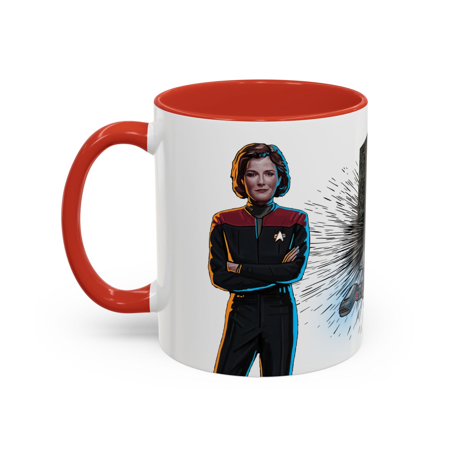 Captain Janeway Mug, U.S.S. Voyager Coffee Cup