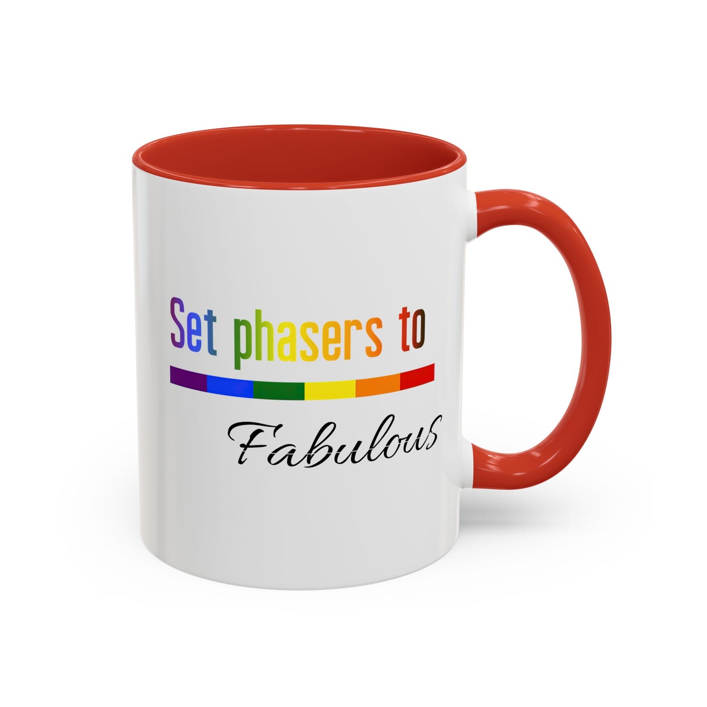 Star Trek Pride Coffee Mug,  'Set phasers to' Cup