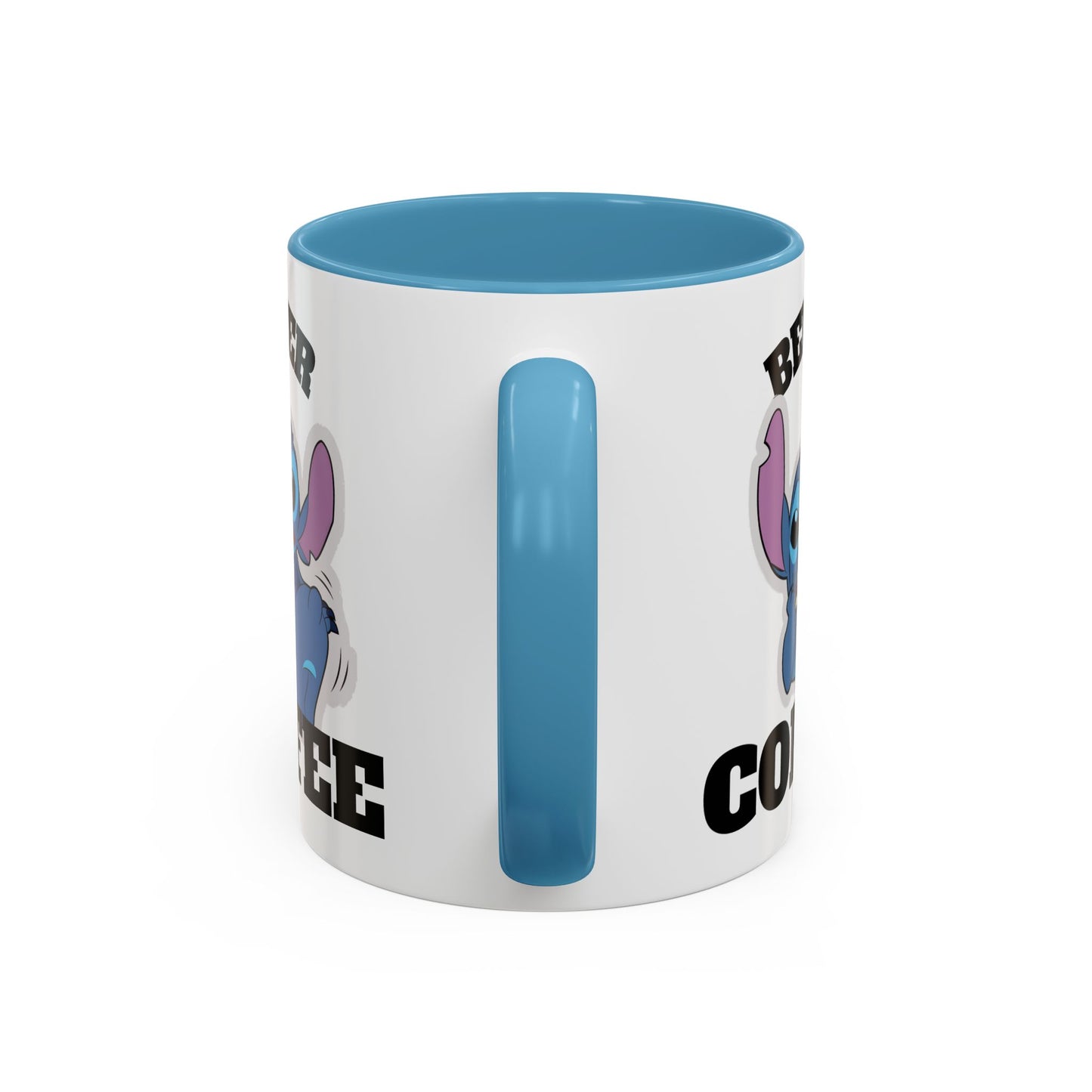 Stitch Coffee Mug, Before & After
