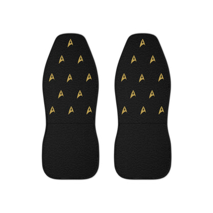 Captain Kirk Car Seat Covers (set of 2) Black