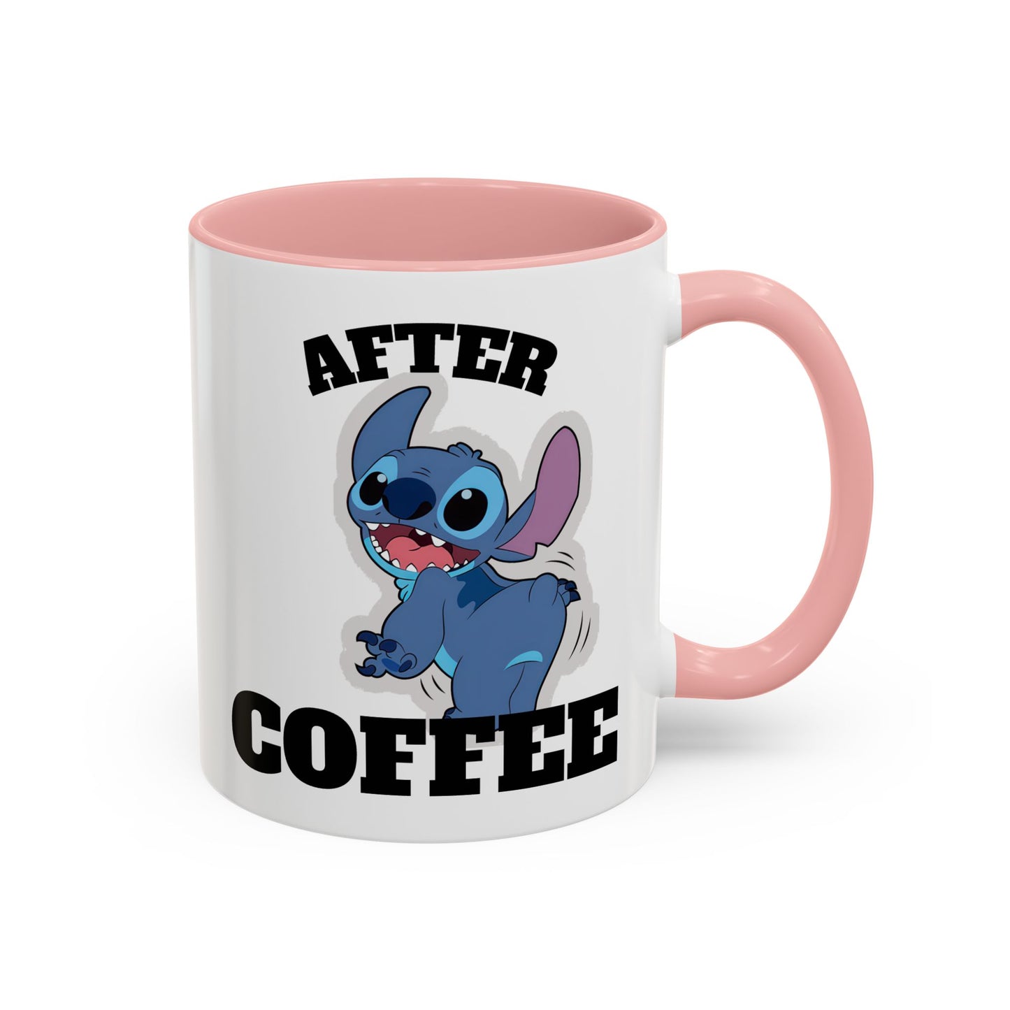 Stitch Coffee Mug, Before & After