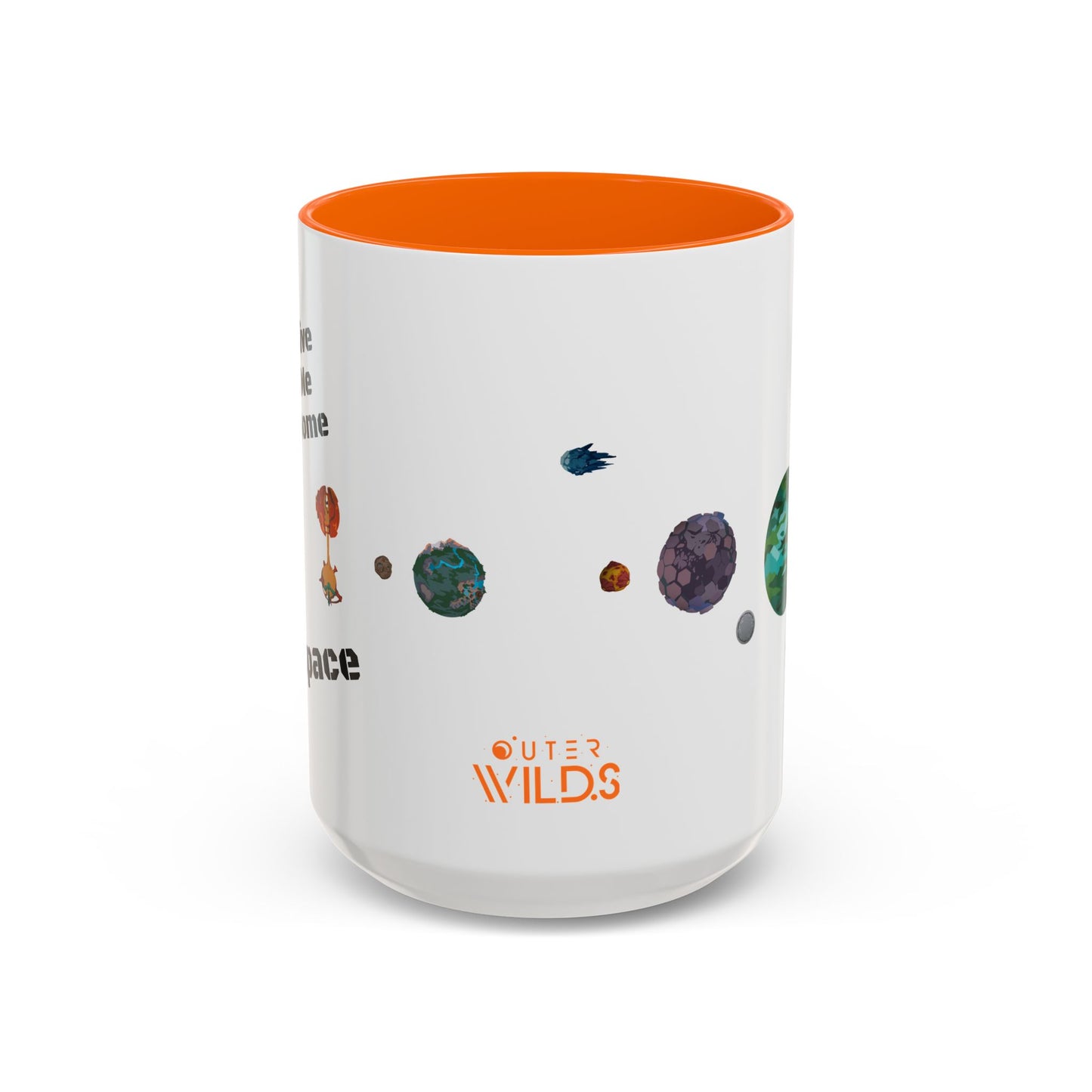 Outer Wilds 'Give Me Some Space' Coffee Mug I Hatchling, Echoes of the Eye, Astronaut Cup I Solar System, Sun Moon I Gift for Gamers I 11oz