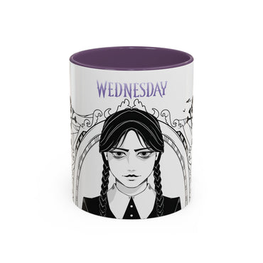 Wednesday Addams Mug, Wednesday logo Cup