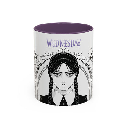 Wednesday Addams Mug, Wednesday logo Cup