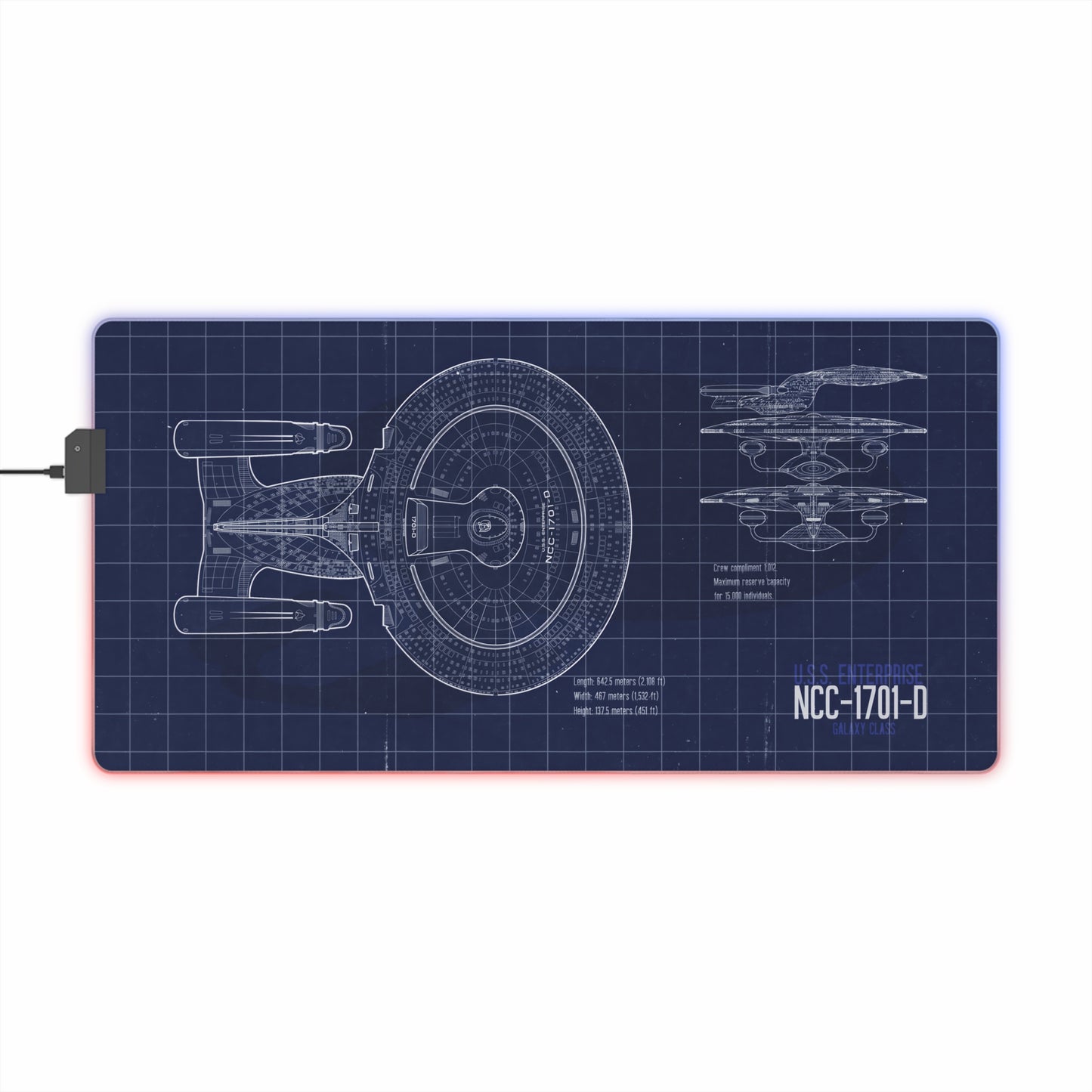 USS Enterprise D LED Blueprint