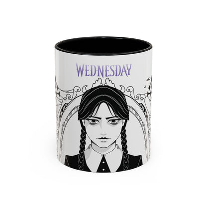 Wednesday Addams Mug, Wednesday logo Cup