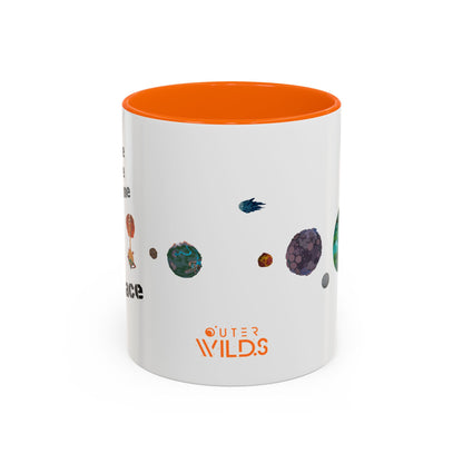 Outer Wilds 'Give Me Some Space' Coffee Mug I Hatchling, Echoes of the Eye, Astronaut Cup I Solar System, Sun Moon I Gift for Gamers I 11oz