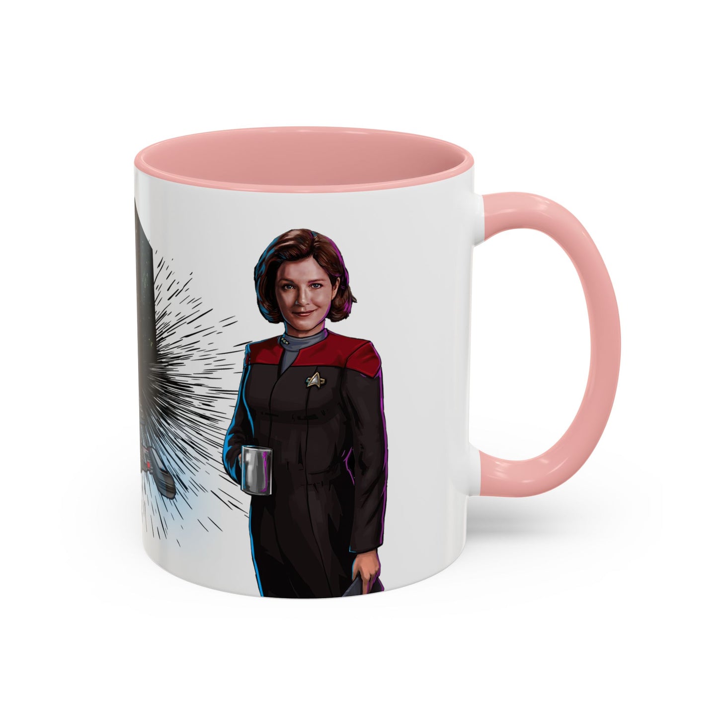 Captain Janeway Mug, U.S.S. Voyager Coffee Cup