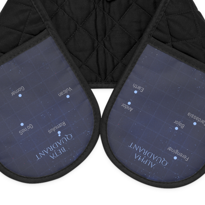 Alpha-Beta Quadrant Oven Gloves