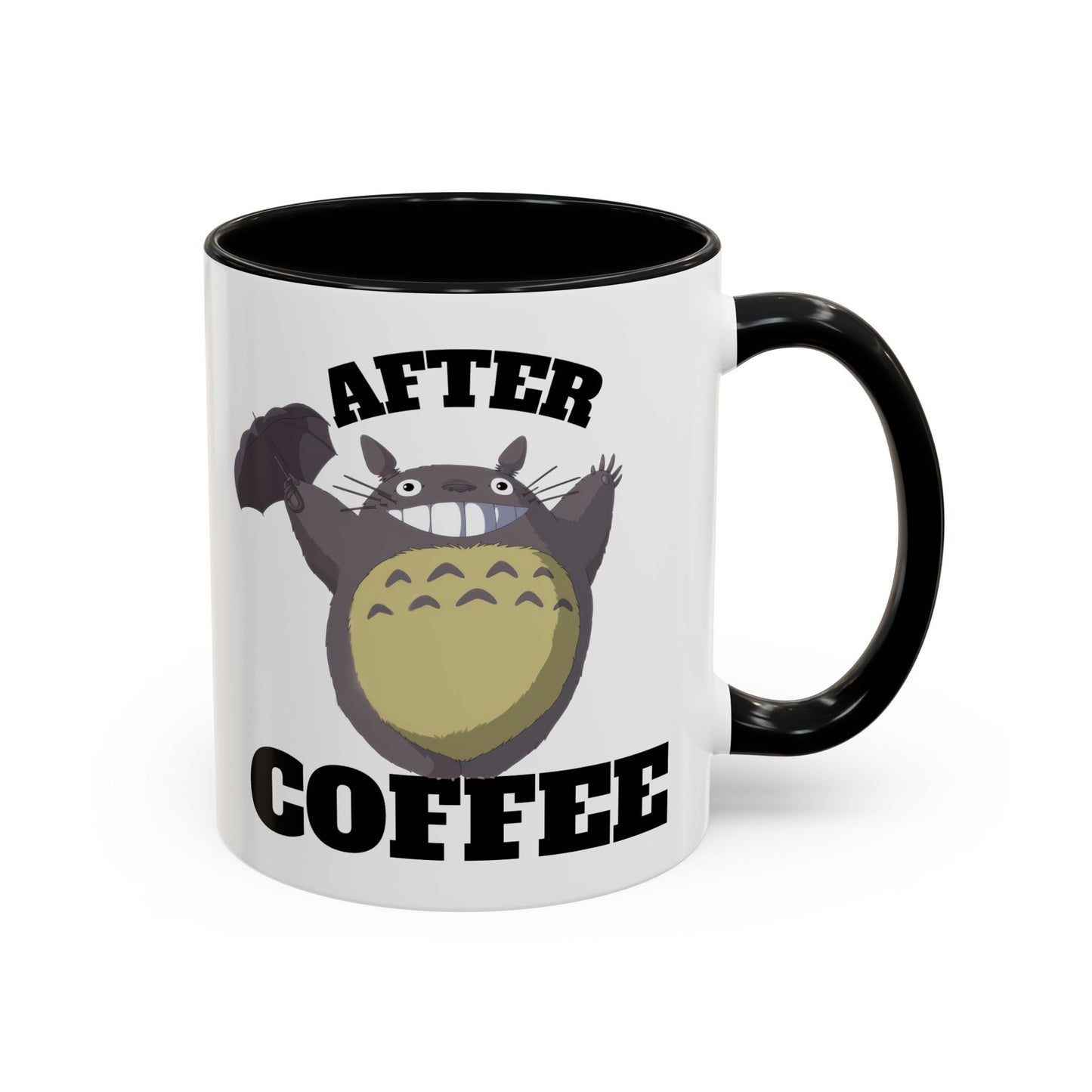 Totoro Coffee Mug, Before & After
