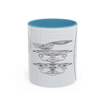 USS Enterprise Starship Blueprint Coffee Mug
