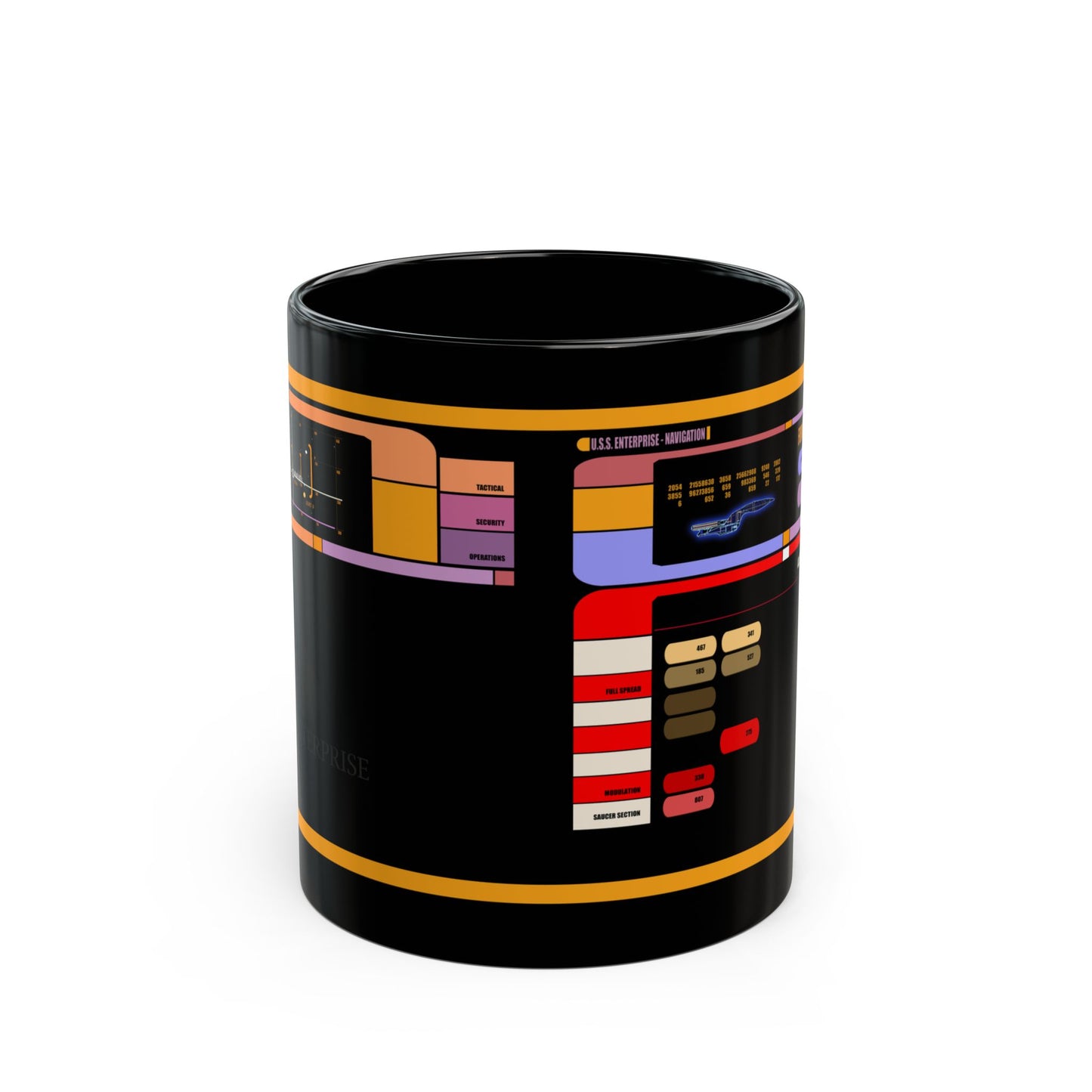 USS Enterprise D Mug, LCARS Cup