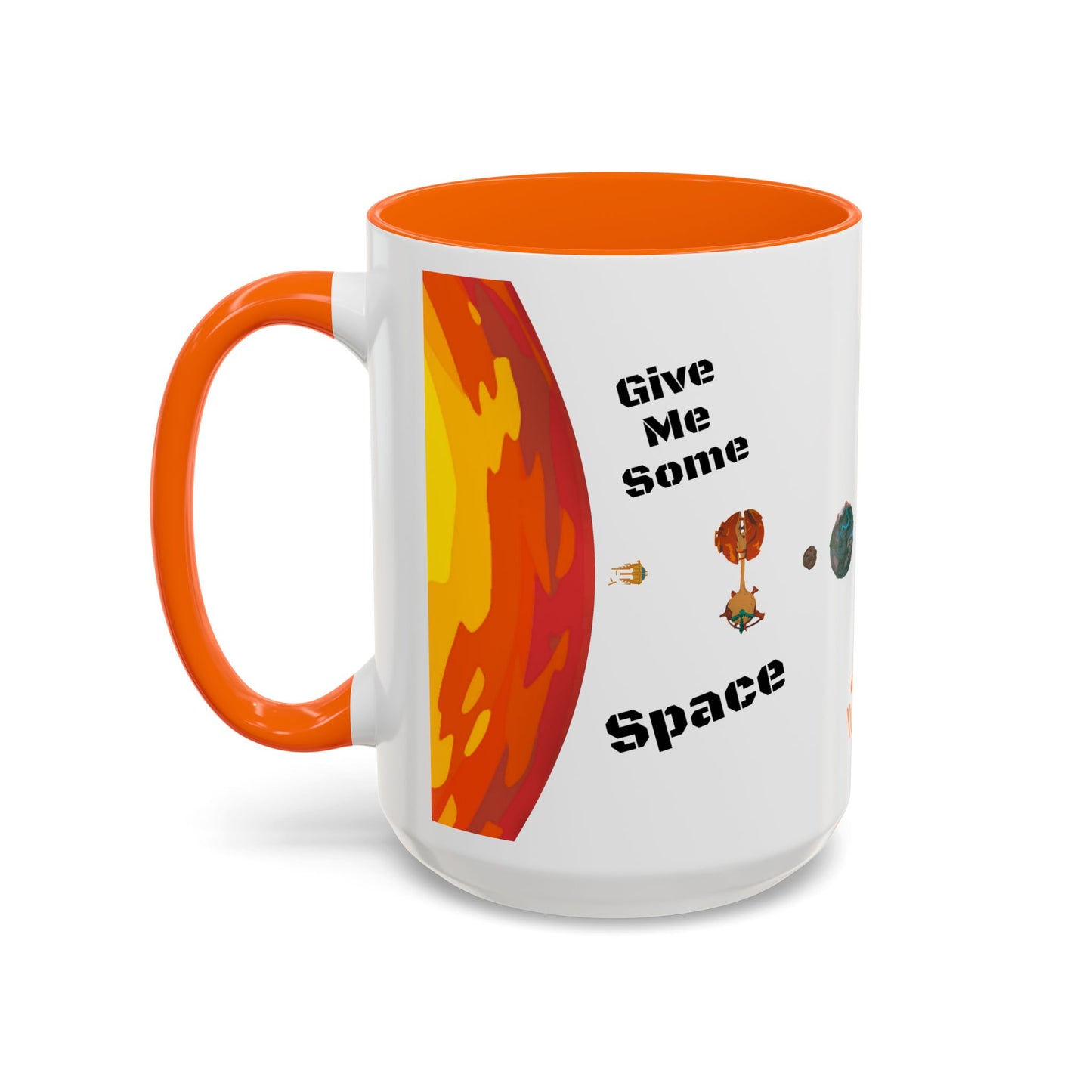 Outer Wilds 'Give Me Some Space' Coffee Mug I Hatchling, Echoes of the Eye, Astronaut Cup I Solar System, Sun Moon I Gift for Gamers I 11oz