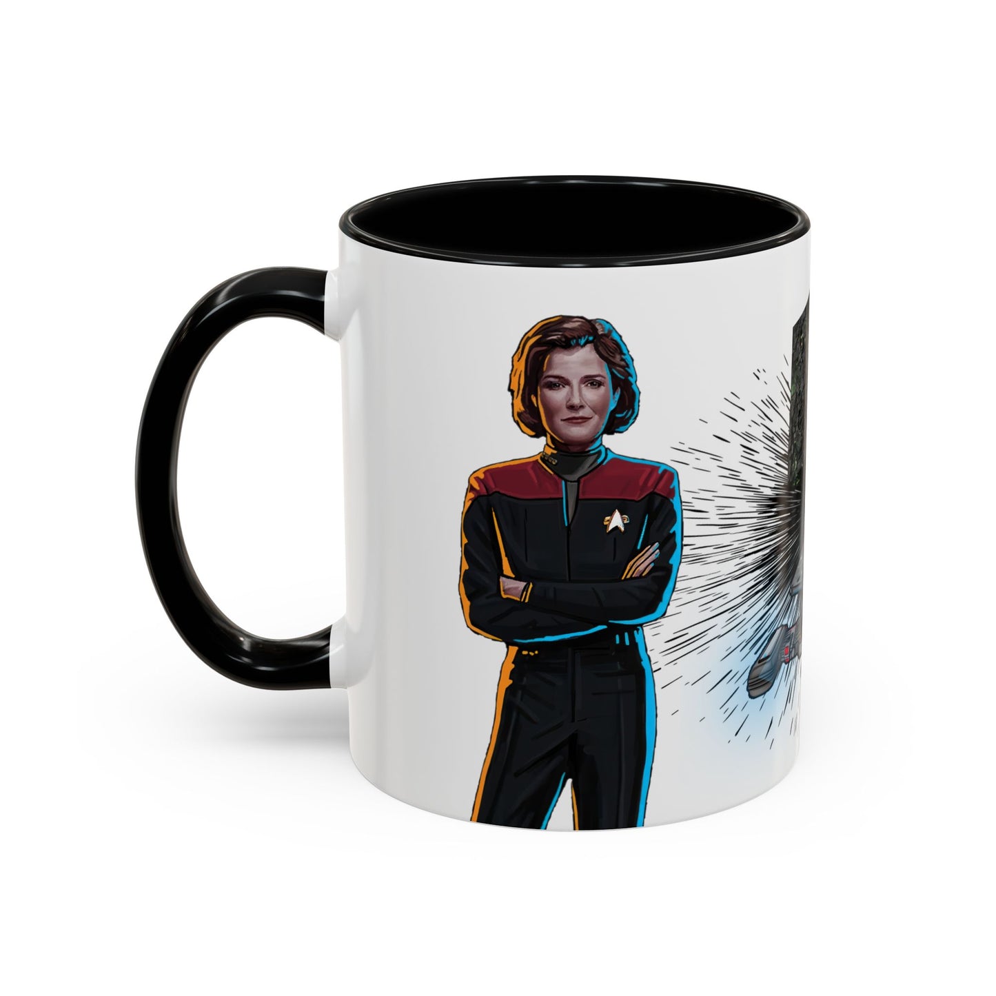Captain Janeway Mug, U.S.S. Voyager Coffee Cup