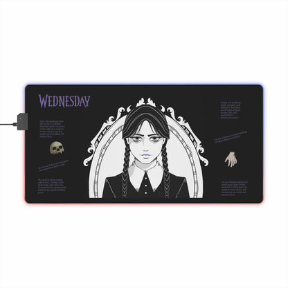Wednesday Addams LED Mousepad