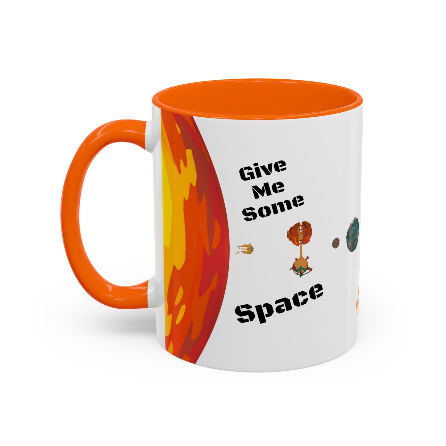 Outer Wilds 'Give Me Some Space' Coffee Mug I Hatchling, Echoes of the Eye, Astronaut Cup I Solar System, Sun Moon I Gift for Gamers I 11oz