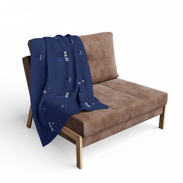 TARDIS Fleece Blanket, Cozy Throw for Dr Who Fans