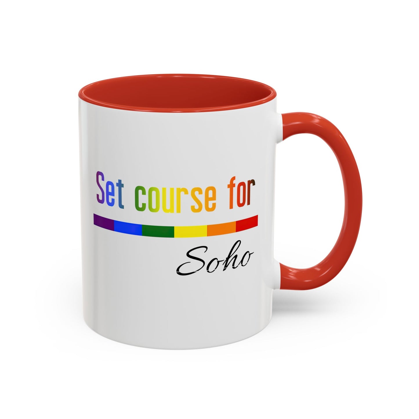 Star Trek Pride Coffee Mug,  'Set Course For Soho' Cup