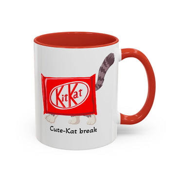 Cute-Kat Break Mug, Coffee Cup I Have a Tea Break