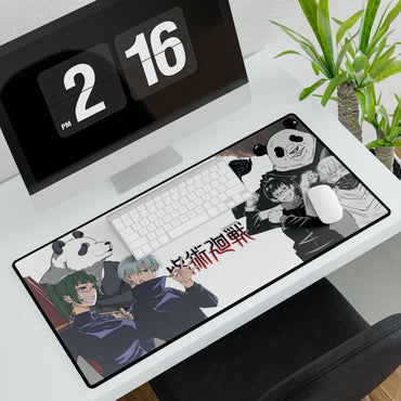 Jujutsu Kaisen with Maki, Inumaki, Panda flexing Desk Mat Anime & Manga XL Mousepads